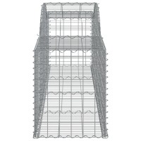 vidaXL Arched Gabion Baskets 7 pcs 118.1