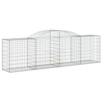 vidaXL Arched Gabion Baskets 2 pcs 118.1