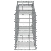 vidaXL Arched Gabion Baskets 2 pcs 118.1