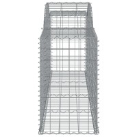 vidaXL Arched Gabion Baskets 4 pcs 118.1