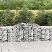 vidaXL Arched Gabion Baskets 7 pcs 118.1