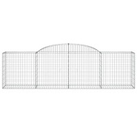 vidaXL Arched Gabion Baskets 7 pcs 118.1