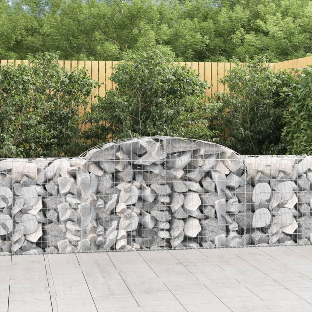 vidaXL Arched Gabion Baskets 20 pcs 118.1