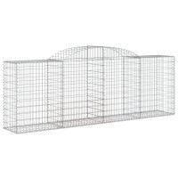 vidaXL Arched Gabion Baskets 3 pcs 118.1