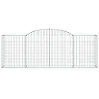 vidaXL Arched Gabion Baskets 3 pcs 118.1