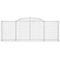 vidaXL Arched Gabion Baskets 7 pcs 118.1