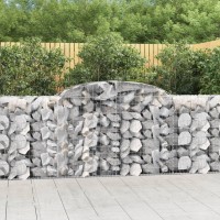 vidaXL Arched Gabion Baskets 9 pcs 118.1