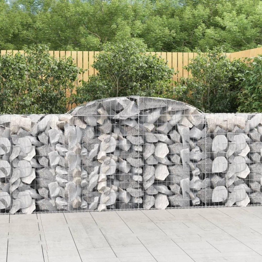 vidaXL Arched Gabion Baskets 20 pcs 118.1