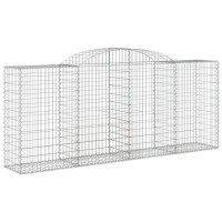 vidaXL Arched Gabion Baskets 2 pcs 118.1