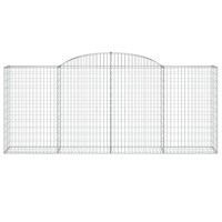 vidaXL Arched Gabion Baskets 2 pcs 118.1