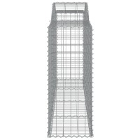 vidaXL Arched Gabion Baskets 2 pcs 118.1