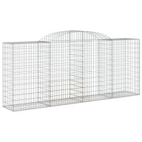 vidaXL Arched Gabion Baskets 4 pcs 118.1