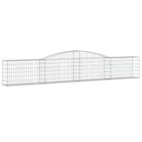 vidaXL Arched Gabion Baskets 2 pcs 157.5