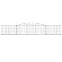 vidaXL Arched Gabion Baskets 2 pcs 157.5