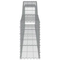 vidaXL Arched Gabion Baskets 2 pcs 157.5