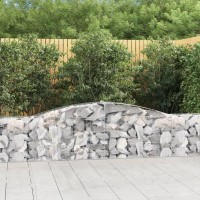 vidaXL Arched Gabion Baskets 5 pcs 157.5