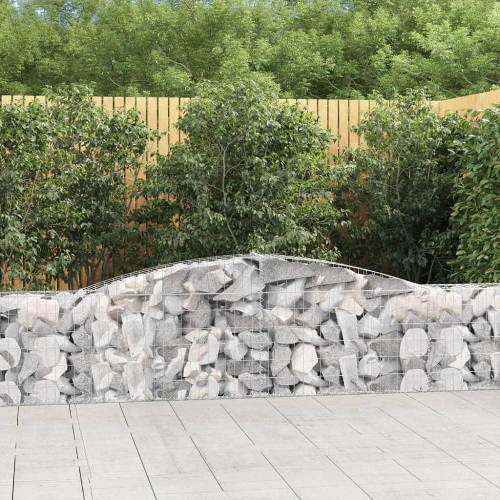 vidaXL Arched Gabion Baskets 6 pcs 157.5