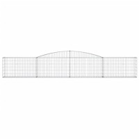 vidaXL Arched Gabion Baskets 8 pcs 157.5