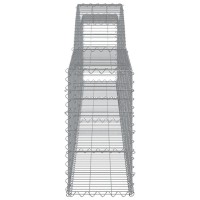 vidaXL Arched Gabion Baskets 8 pcs 157.5