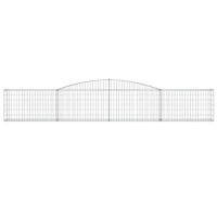 vidaXL Arched Gabion Baskets 15 pcs 157.5