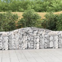 vidaXL Arched Gabion Baskets 7 pcs 157.5