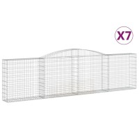 vidaXL Arched Gabion Baskets 7 pcs 157.5