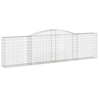 vidaXL Arched Gabion Baskets 9 pcs 157.5