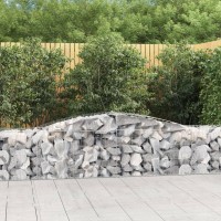 vidaXL Arched Gabion Baskets 2 pcs 157.5