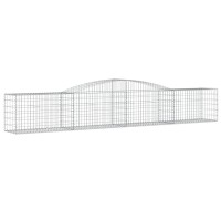 vidaXL Arched Gabion Baskets 2 pcs 157.5