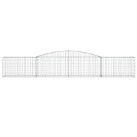 vidaXL Arched Gabion Baskets 2 pcs 157.5