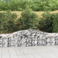 vidaXL Arched Gabion Baskets 7 pcs 157.5