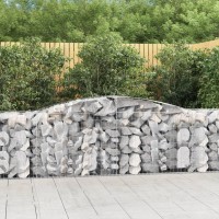 vidaXL Arched Gabion Baskets 3 pcs 157.5