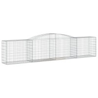 vidaXL Arched Gabion Baskets 7 pcs 157.5