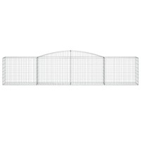 vidaXL Arched Gabion Baskets 7 pcs 157.5