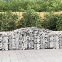 vidaXL Arched Gabion Baskets 8 pcs 157.5