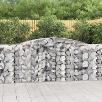 vidaXL Arched Gabion Baskets 4 pcs 157.5