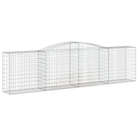 vidaXL Arched Gabion Baskets 4 pcs 157.5