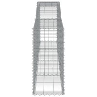 vidaXL Arched Gabion Baskets 4 pcs 157.5