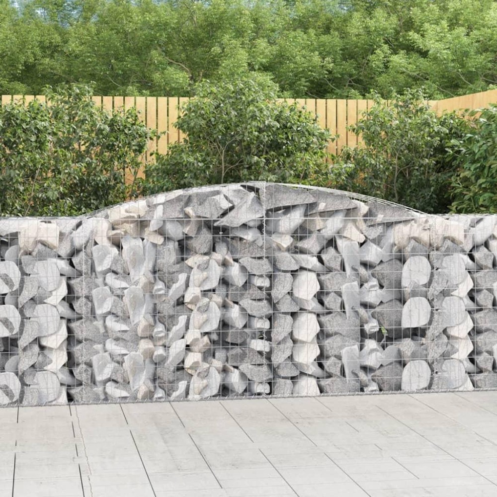 vidaXL Arched Gabion Baskets 5 pcs 157.5