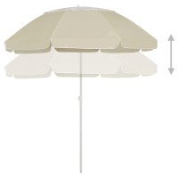 vidaXL Beach Umbrella Sand Yellow 118.1