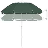 vidaXL Beach Umbrella Green 118.1