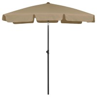 vidaXL Beach Umbrella Taupe 70.9