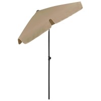 vidaXL Beach Umbrella Taupe 70.9