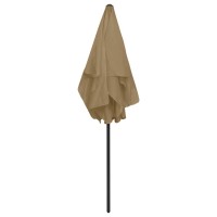 vidaXL Beach Umbrella Taupe 70.9