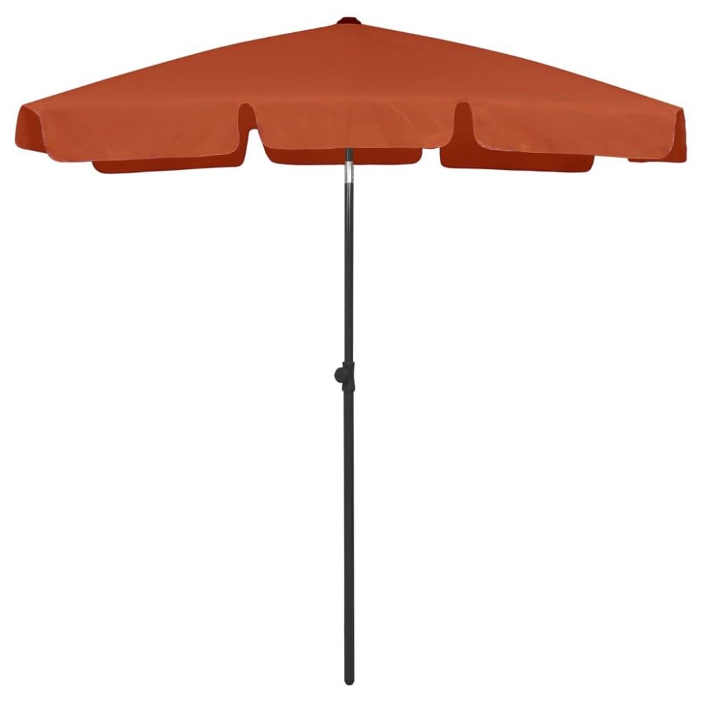 vidaXL Beach Umbrella Terracotta 70.9