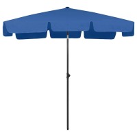 vidaXL Beach Umbrella Azure Blue 78.7