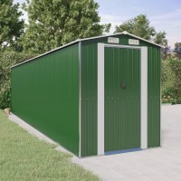 vidaXL Garden Shed Green 75.6