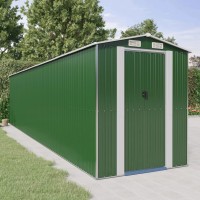 vidaXL Garden Shed Green 75.6