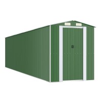 vidaXL Garden Shed Green 75.6