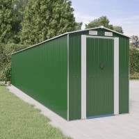 vidaXL Garden Shed Green 75.6